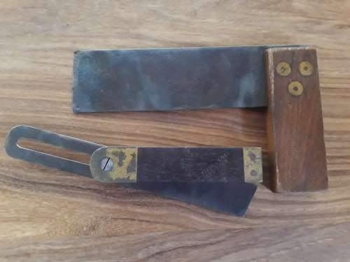 Rosewood Marples sliding T bevel and square