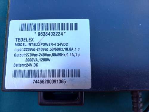 Tedelex Intellipower 1200W UPS standby