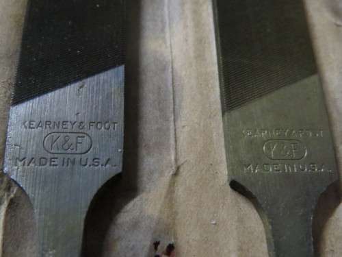 Vintage extremely scarce Kearney and Foot new old stock files 200mm