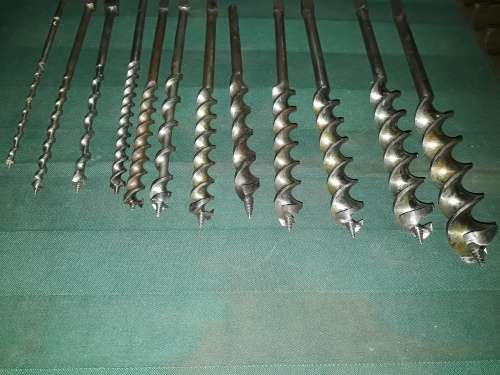 Vintage set of brace drill bits