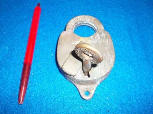Railway Brass Lock And Key