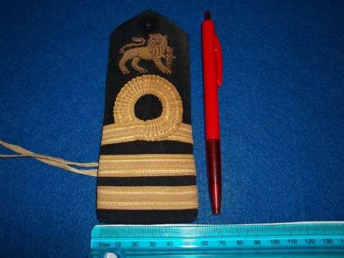 Vintage SA Navy - Commander Rank Epaulette - Embroidered