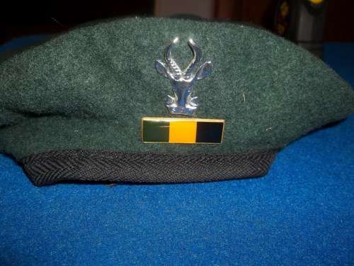 SADF - Infantry Green Beret And Bokkie Plus Balkie - Size M
