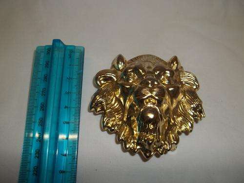 LARGE GOLDEN LION BUCKLE 7CM BY 7CM