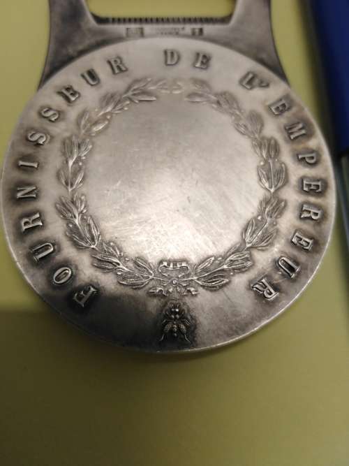 Charles Christofle 1805 - 1863 Heavy Silver Plated Medallion Bottle Opener