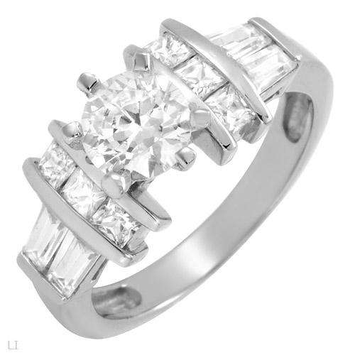 **R1765.00** Exquisite Brand New Ring With 4.85ctw Cubic zirconia 925 Sterling silver Size 5 1/2.