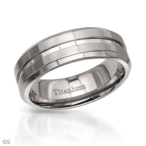 **R1950.00** Exquisite Brand New Gentlemens Band Ring in Titanium- Size 12