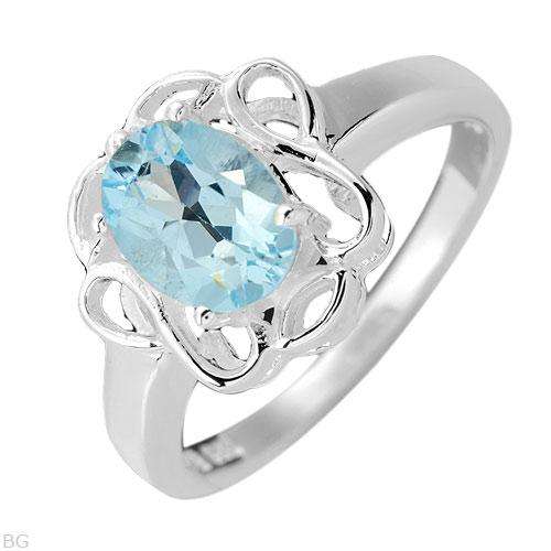 Wonderful Brand New Ring With 1.60ctw Genuine Topaz Beautifully Designed in 925 Sterling silver- 7.