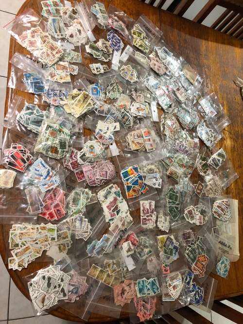 South africa used stamps in packets