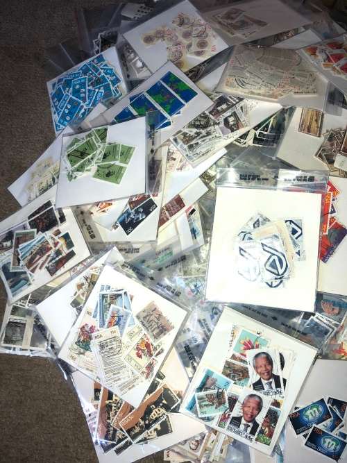 South africa used stamps in packets