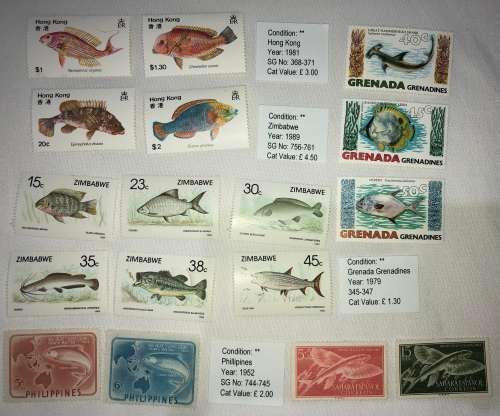 Marine life mint sets 2 lots