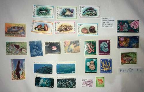 Marine life mint sets 2 lots