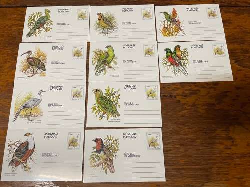Ciskei birds postcards - clean from estate