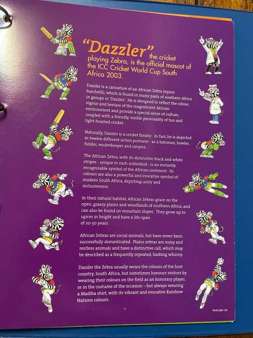Rsa 2000 Icc cricket world cup Dazzler series in folder cv 500+