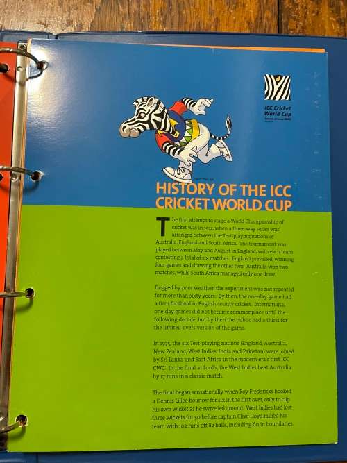 Rsa 2000 Icc cricket world cup Dazzler series in folder cv 500+