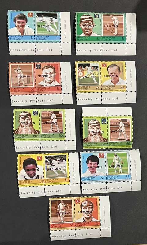 Grenadines of st vincent- -SPECIMEN overprint
