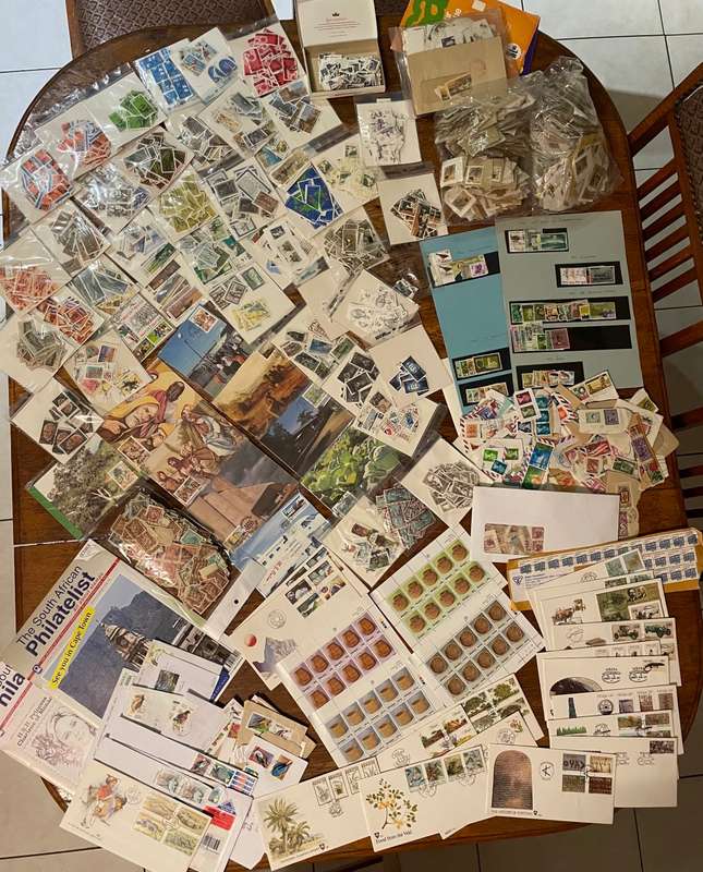 Estate stamps in box