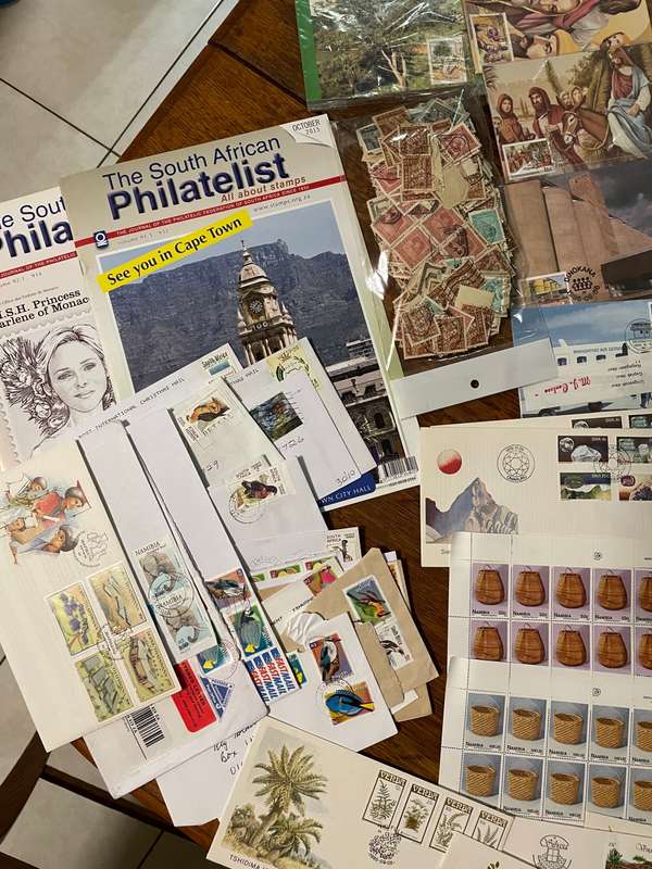 Estate stamps in box