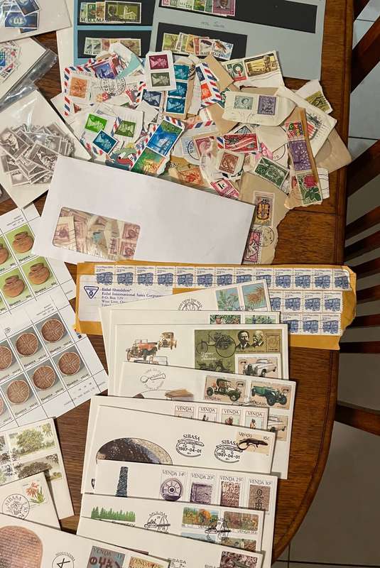 Estate stamps in box