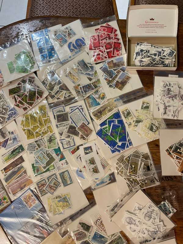 Estate stamps in box