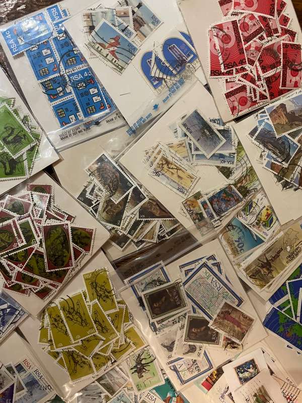 Estate stamps in box