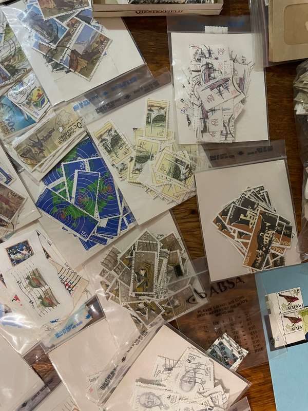 Estate stamps in box