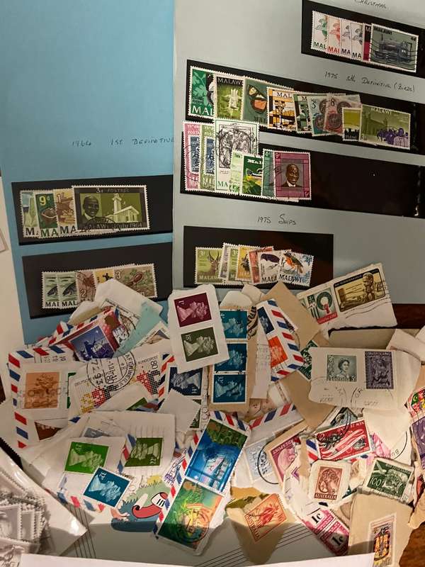 Estate stamps in box