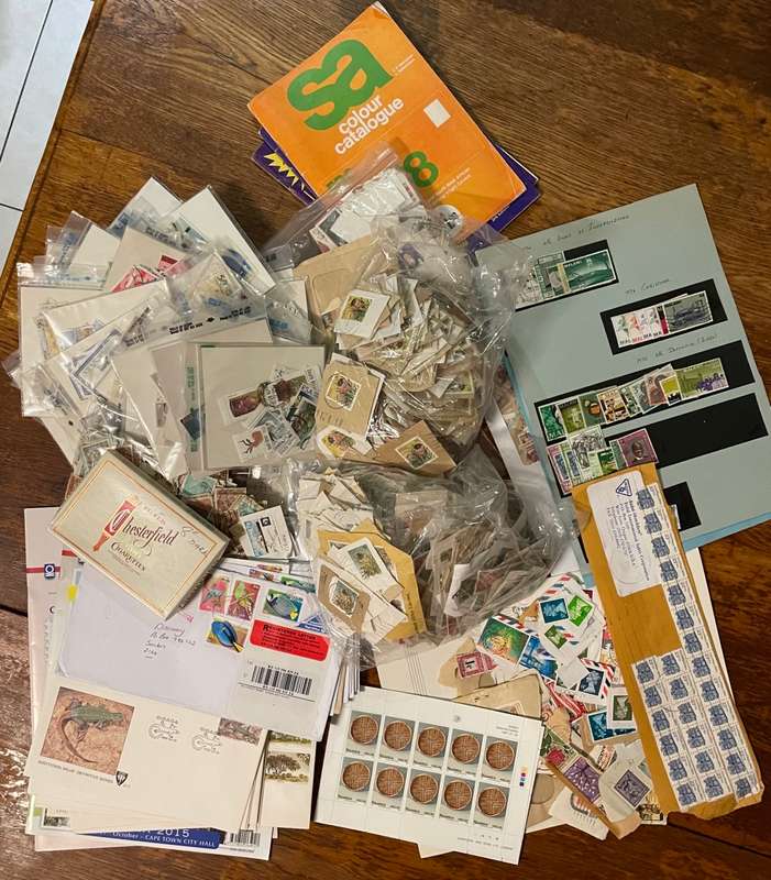 Estate stamps in box