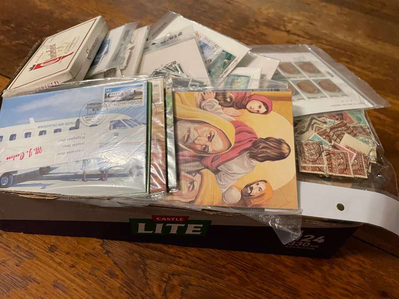 Estate stamps in box