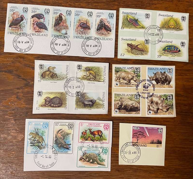 Swaziland sets from fdc`s - estate lot - nice thematics (4)