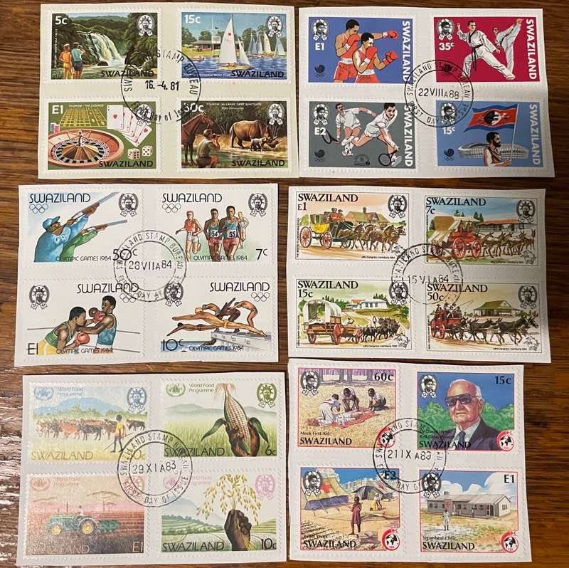 Swaziland sets from fdc`s - estate lot - nice thematics (4)