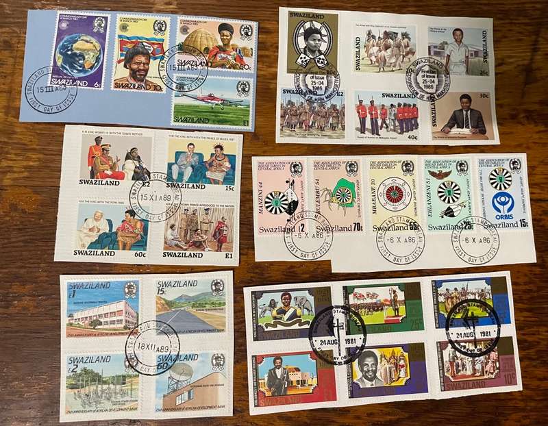 Swaziland sets from fdc`s - estate lot - nice thematics (4)