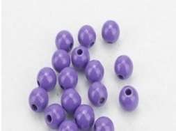 200 20mm Purple Wooden Beads