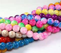 400 Glass Marble Effect Beads (Bid on all 400)