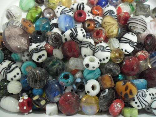 40 Lampwork Glass Beads (Bid on all 40) + Get a Surprise Free gift