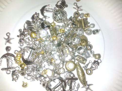 100 Mixed Charms/Findings and Spacers