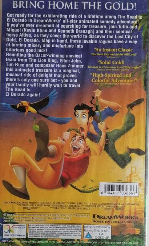 Dreamworks VHS - El Dorado