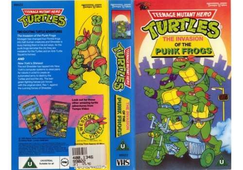 Turtles - Teenage Mutant Hero - The Invasion of the Punk Frogs - VHS