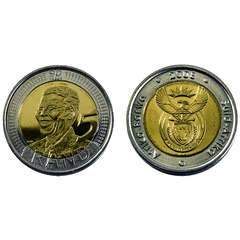 90TH Birthday MANDELA R5 Uncirculated, they are ready for grading.Could be a MS69 amoung coins!!!!!!