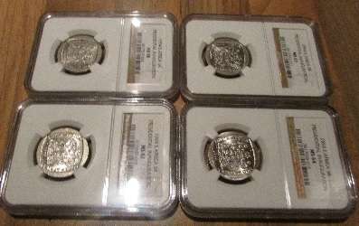 1994, WOW Fantastic scarce mini set of 4, AU58,MS62,MS63 and MS64  Get yours while stocks last.!!!!!