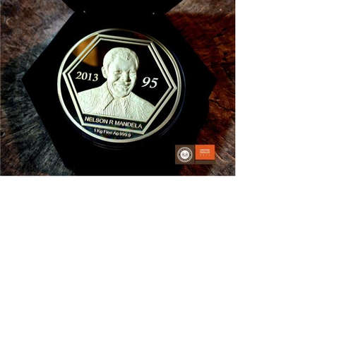 WOW NEW!!!HOUSE OF MANDELA ROYAL AFRICAN MINT -1oz Silver Nelson R Mandela 95th Birthday Medallion