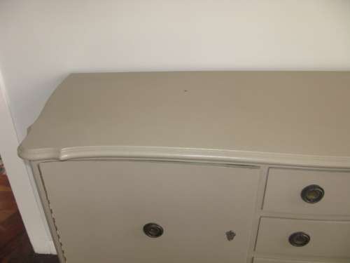 Vintage Grey Wooden Dresser/ Side Board
