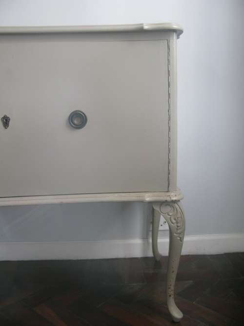 Vintage Grey Wooden Dresser/ Side Board
