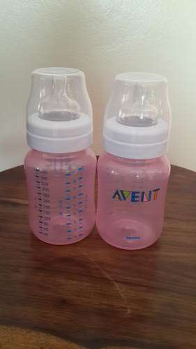 Pink avent 260ml twin pack. please read