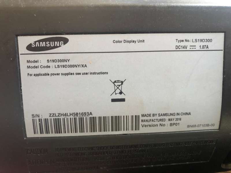 Samsung LED monitor