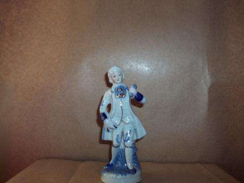 Porcelain male figure 16cm high and 7 cm wide