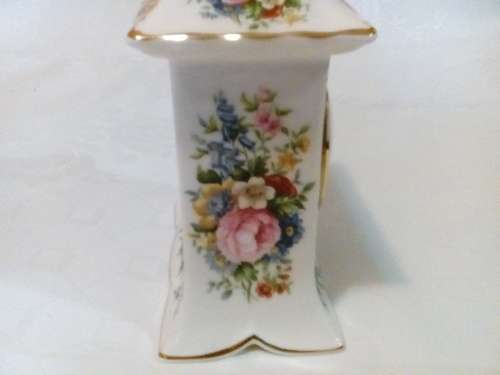 Royal Albert " Lady Carlisle " Mantel clock - 16cm - Truly Beautiful !       SUNDAY SALE !!!!!!