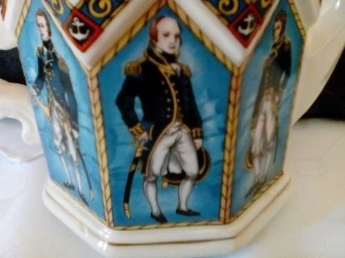 Sandler - Teapot - Lord Nelson - 15 x 18 cm wide -  Amazing Detail - Super !      SALE  !!!