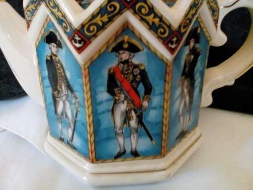 Sandler - Teapot - Lord Nelson - 15 x 18 cm wide -  Amazing Detail - Super !      SALE  !!!