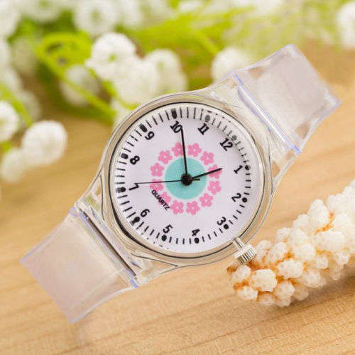 *** IN STOCK *** New Funky Transparent Crystal Silicone Jelly Watch